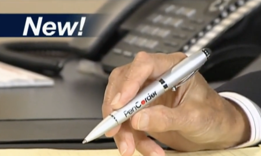 The PenCorder: The Discreet Digital Recorder Hidden Inside a Pen